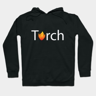 Torch artistic typography design Hoodie